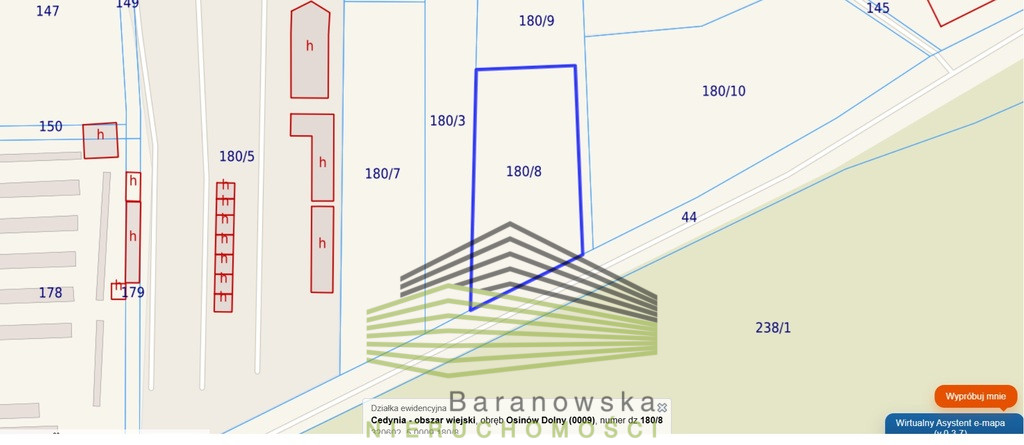 Działka Sprzedaż Osinów Dolny