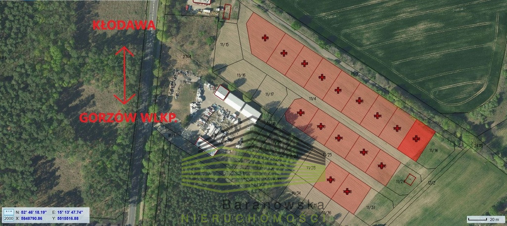 Działka Sprzedaż Gorzów Wielkopolski Górczyn 4