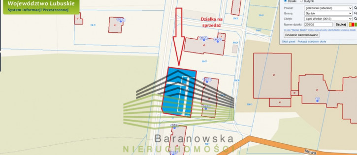 Działka Sprzedaż Lipki Wielkie Szosowa 1