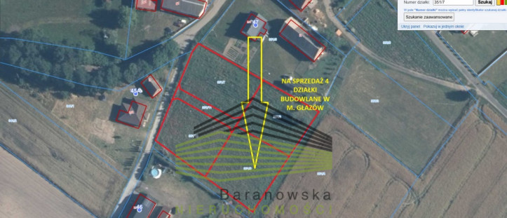 Działka Sprzedaż Głazów 1