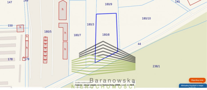 Działka Sprzedaż Osinów Dolny 2