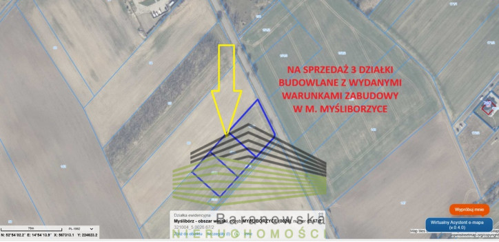 Działka Sprzedaż Myśliborzyce 1