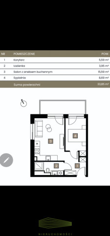 Mieszkanie Sprzedaż Dębno Włościańska 3